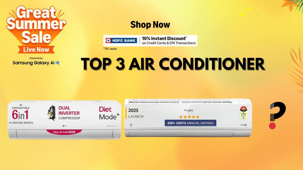 Top 3 Air Conditioners in Amazon Great Summer Sale 2025