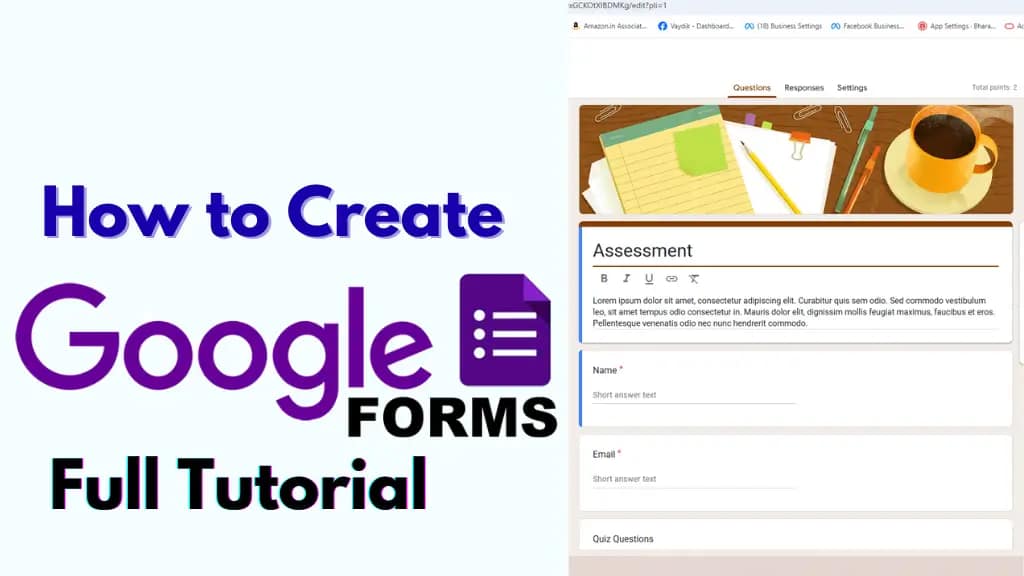 How to Create Google Forms | Full Tutorial - Rajuch27